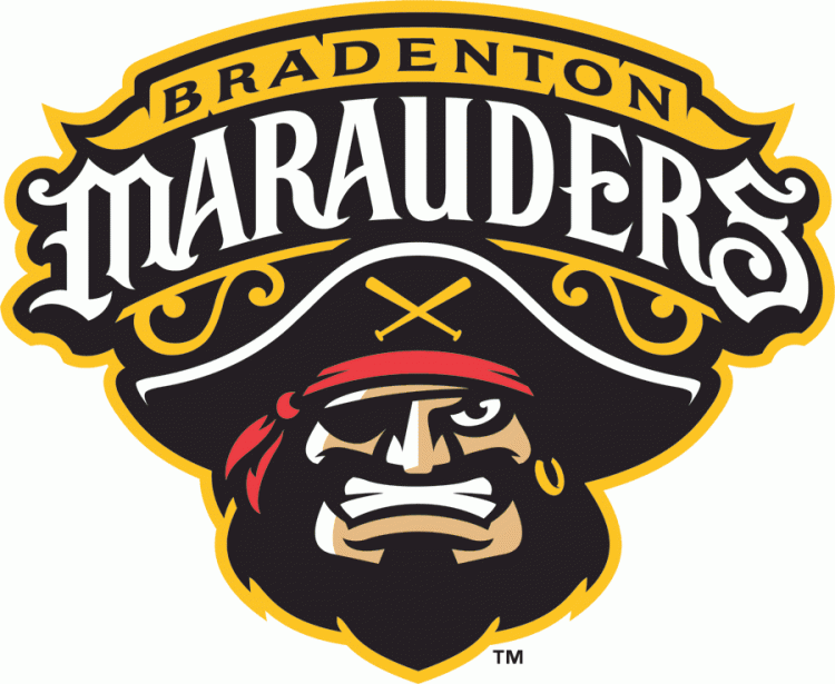 Bradenton Marauders primary logo 2010-pres iron on heat transfer